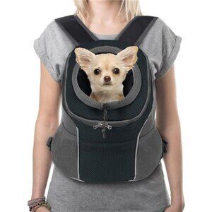 Dog Carrier Backpack Pet Dog Carrier Front Pack Breathable Head Out Reflective